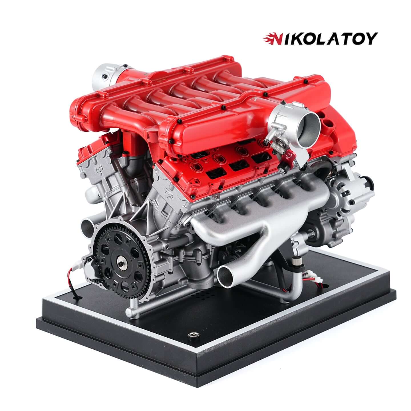 TECHING V12 Car Engine Model Full Metal Assembling 12-Cylinder Building Kits 800+PCS