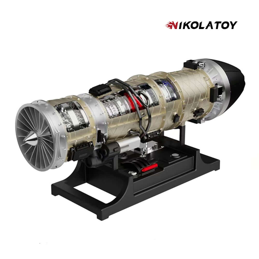 Turbofan Engine Model Kit that Works F35 Military Fighter Jet Engine Kits 600+PCS