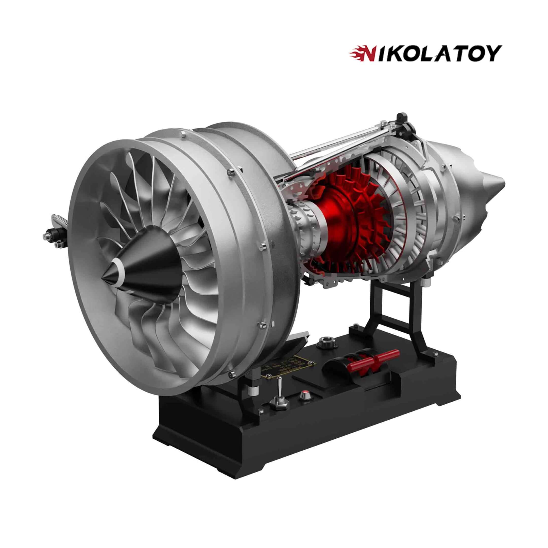 TECHING Medium Size Turbofan Engine Model - DIY KIT（12In）