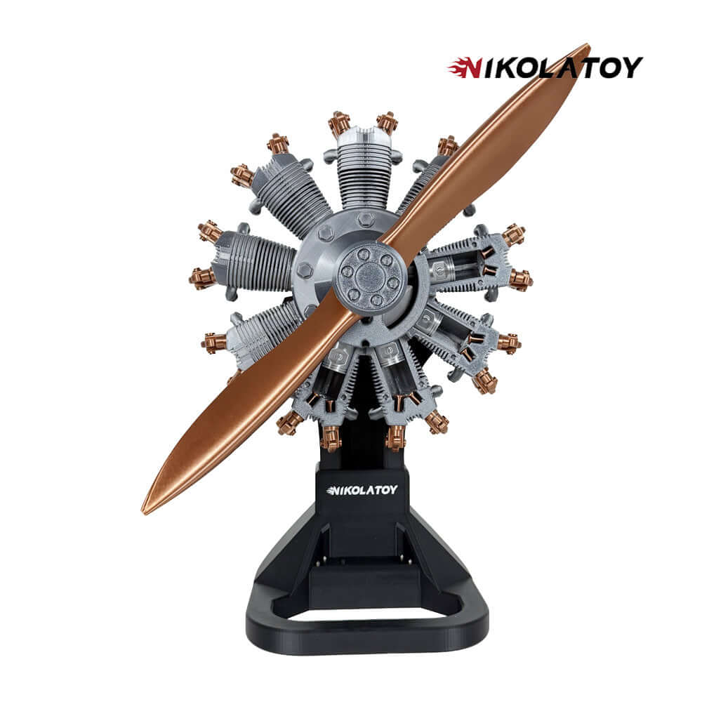 Highly Restored 9-Cylinder Radial  Engine Model